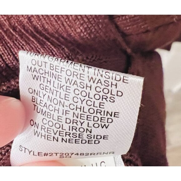 RACHEL ROY Women’s XL Brown High Low Hem Dolman Sleeve Knit Cardigan NWOT - Picture 6 of 6